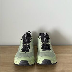 Green and Black Athletic Shoes